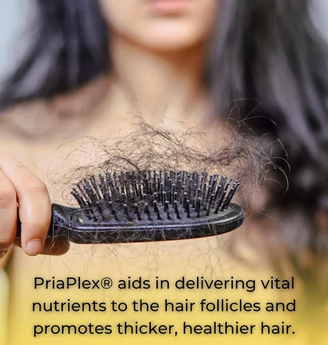 Miniatura 3 de PriaPlex Suplemento natural para el crecimiento del cabello para la pérdida de cabello para hombres y mujeres, apoyo a un crecimiento saludable