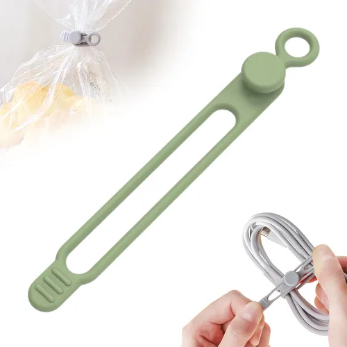 Miniatura 15 de Organizador de Cables de Datos, 2025 Nuevos Organizadores de Auriculares de Silicona, Bridas de Cable de Silicona Organizadores Reutilizables