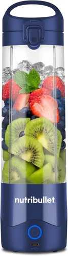 Miniatura 8 de nutribullet Licuadora portátil, inalámbrica, recipiente de 20 onzas, licuadora personal, USB-C recargable, morado claro, NBPB50100LP Púrpura claro