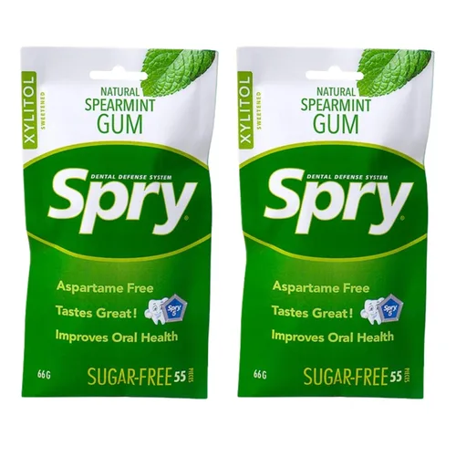 Miniatura 32 de Spry On The Go Fresh Chicle Natural de Xilitol Sistema de Defensa Dental - Sin Aspartamo, Sin Azúcar, Sin OMG (Menta, 55 Unidades - Paquete de 1)