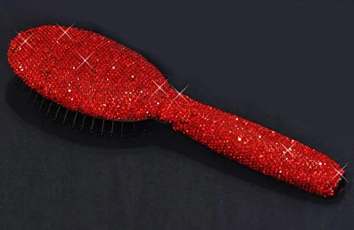 Miniatura 3 de Bling - Cepillo suave y desenredante para mujeres, niñas, masaje de cabello húmedo y seco (rojo01)