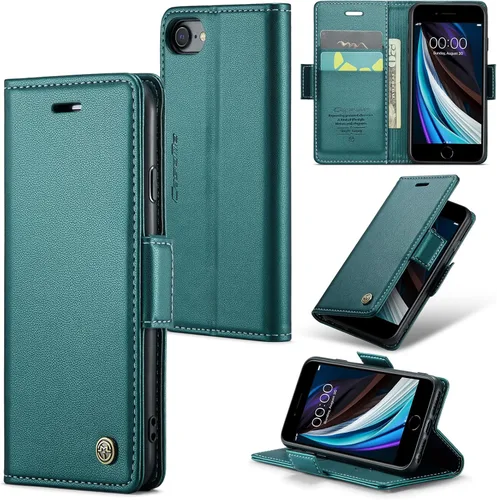 Miniatura 11 de Funda tipo cartera compatible con iPhone 6/7/8/SE 2020/SE3 [bloqueo RFID], funda de piel sintética con soporte para tarjetas para iPhone 6/7/8/SE