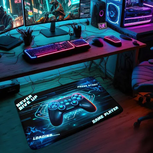 Miniatura 16 de Alfombras de Jugador para Dormitorio de Niños, Pintura de Dibujos Animados con Gamepad, Alfombra para el Hogar para Adolescentes, Decoración Genial