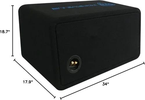 Miniatura 9 de Rockville DV8K52 Subwoofers dobles de 8 pulgadas K5 1600W para automóvil, carga final de 2 ohmios, carcasa ventilada, cono de papel no prensado