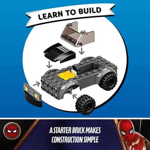 Miniatura 4 de LEGO Marvel Spider-Man vs. Mysterio's Drone Attack 76184 Kit de construcción (73 piezas)
