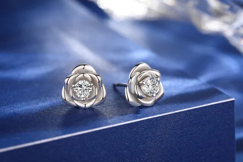 Miniatura 5 de Pendientes de tuerca de plata de ley chapados en oro, hipoalergénicos y sin níquel, regalo de joyería para mujeres y niñas