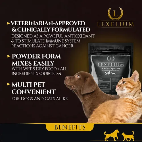 Miniatura 2 de Life-Optim - Mezcla de apoyo para enfermedades terminales para perros y gatos Suplemento en polvo 100% natural Diseñado para extender y mejorar