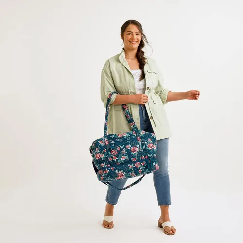 Miniatura 7 de Vera Bradley Bolsa de viaje de lujo de algodón para mujer