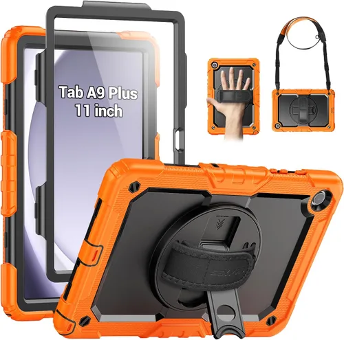 Miniatura 13 de SEYMAC Funda para Samsung Galaxy Tab A9+/ A9 Plus Funda de 11 pulgadas 2023 (SM-X210/X216/X218), de servicio pesado resistente a prueba de golpes