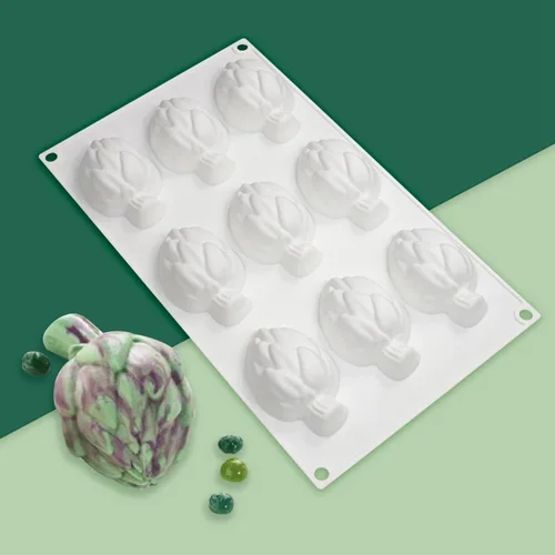 Miniatura 2 de mostsom Moldes de panadería con forma de cardo Molde de silicona para hornear para pastelería Forma de pastel para magdalenas Molde de donas Molde