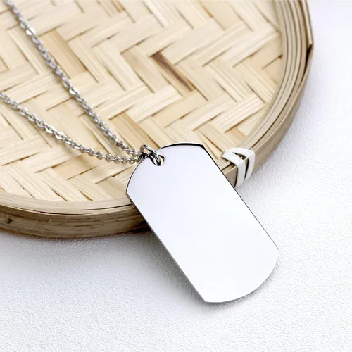 Miniatura 4 de danjie To My Grandson Dog Tag - Collar con colgante de acero inoxidable militar nieto siempre recuerda que eres más valiente más fuerte de lo que
