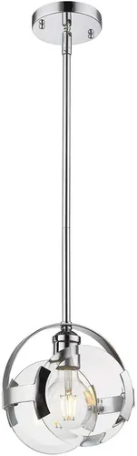 Miniatura 3 de Golden Lighting 2635-M1L CH Amari Mini Colgante Humedo, Cromo