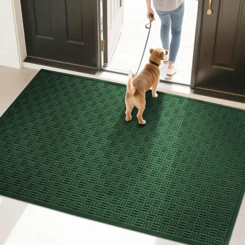 Miniatura 47 de Mibao Tapete para puerta delantera, resistente y duradero, tapete de bienvenida para interiores y exteriores, atrapador de suciedad, impermeable