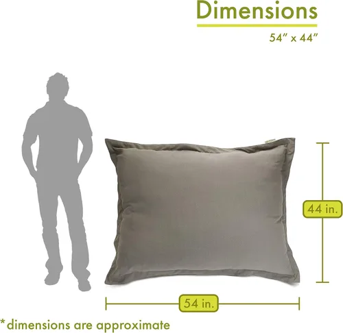 Miniatura 2 de Majestic Home Goods Wales - Almohada de suelo, color gris