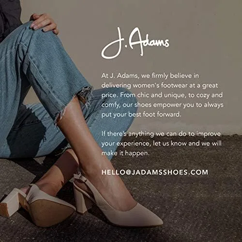 Miniatura 8 de J. Adams Jody - Botines de tacón bajo con cremallera, puntera redonda y tira al tobillo