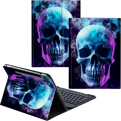 Miniatura 100 de Funda para Samsung Galaxy Tab S6 Lite 2022/2020 Teclado inalámbrico desmontable y cubierta de cuero PU Funda protectora para tableta para Samsung