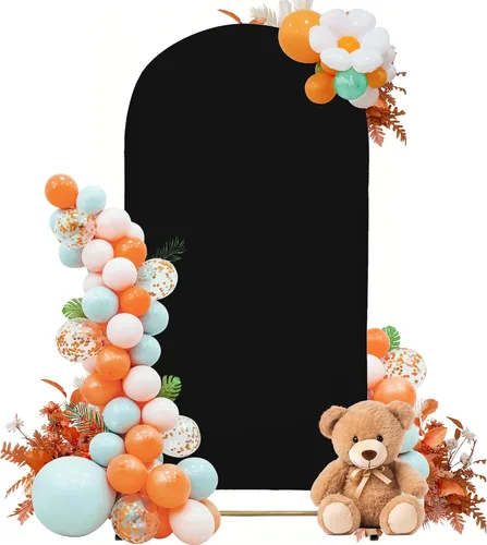 Miniatura 16 de Funda para arco de boda de 6 pies, tela elástica para arcos pequeños, cabinas de fotos y decoración de fiestas, para cumpleaños, duchas