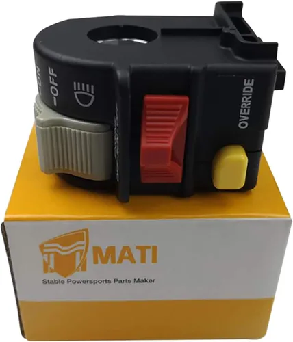 Miniatura 6 de M MATI Conjunto de interruptor de manillar de luz de encendido izquierdo 4011386 para Polaris ATV 2006 Trail Blazer 250 A06BA25CA