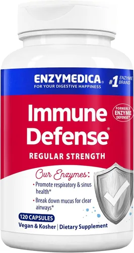 Miniatura 9 de Enzymedica Cápsulas de fuerza regular de defensa inmunológica, suplemento enzimático proteolítico para hombres y mujeres, suplemento de apoyo a