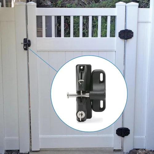 Miniatura 4 de National Hardware N346-201 V6201 LokkLatch en negro, 4-9/16