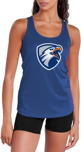 Miniatura 265 de Camiseta deportiva sin mangas oficial de NCAA Collegiate para mujer, con espalda cruzada, colección con logotipo primario