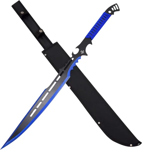 Miniatura 10 de Snake Eye Tactical - Espada de fantasía con funda de nailón, machete para exteriores y camping Plateado negro