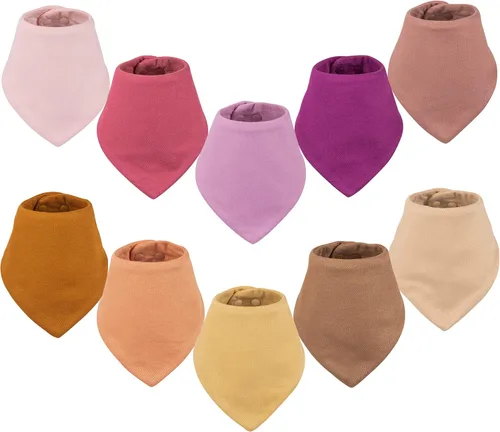 Miniatura 12 de Tiny Twinkle Baberos tipo bandana - Baberos resistentes al agua y absorbentes para baba y dentición Conjunto niño 6