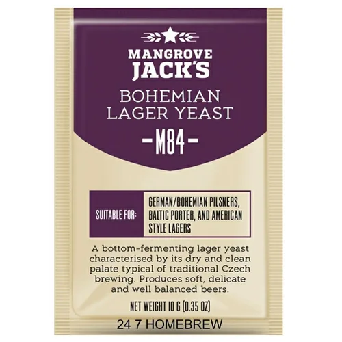 Miniatura 2 de 2 levaduras Mangrove Jack's M84 Bohemian Lager Craft Series de levadura de 0.35 onzas (0.35 oz) golosinas 23L