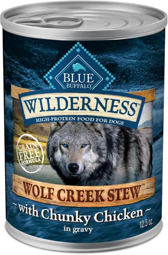 Miniatura 11 de Blue Buffalo Wilderness Wolf Creek - Estofado de carne de res abundante en salsa con alto contenido de proteínas y sin granos, lata de 12.5 onzas, 3