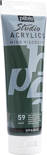 Miniatura 106 de PEBEO Studio Acrílicos de Alta Viscosidad, Acrílico Fino, 250 ml - Plata Iridiscente, 8.45 Fl Oz (Paquete de 1)