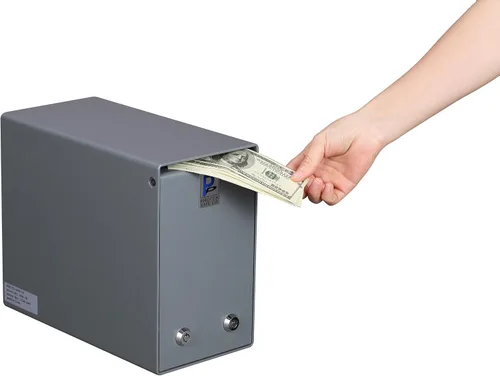 Miniatura 2 de Caja fuerte Protex Drop Box (SDB-106), para dinero en efectivo, cheques y sobres, cerradura de doble llave, resistente, deflector de dientes