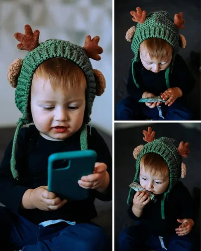 Miniatura 2 de AIBEARTY Gorro de invierno cálido de felpa con correa para la barbilla, talla única