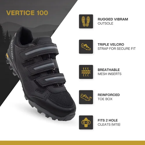 Miniatura 2 de Tommaso Zapatos de bicicleta de montaña para hombre 100 200 Elite All Mountain Vibram Sole