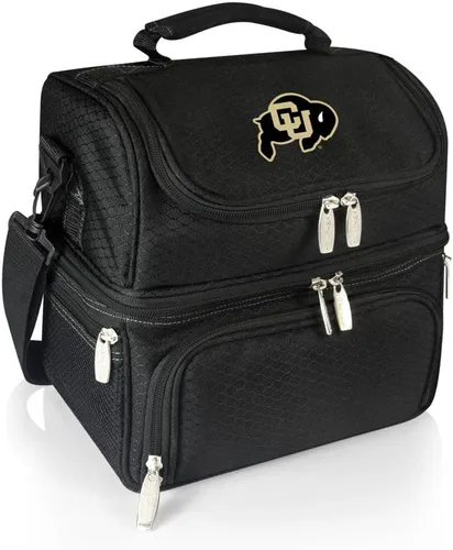 Miniatura 58 de PICNIC TIME NCAA Nebraska Cornhuskers Pranzo - Lonchera aislada con juego de pícnic, bolsa enfriadora para el almuerzo Negro