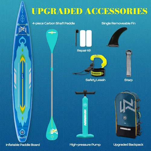 Miniatura 6 de FunWater Tabla de remo inflable de 10 pies 6 pulgadas, 11 pulgadas, 11 pies y 6 pulgadas, para adultos y jóvenes, tablas de remo inflables