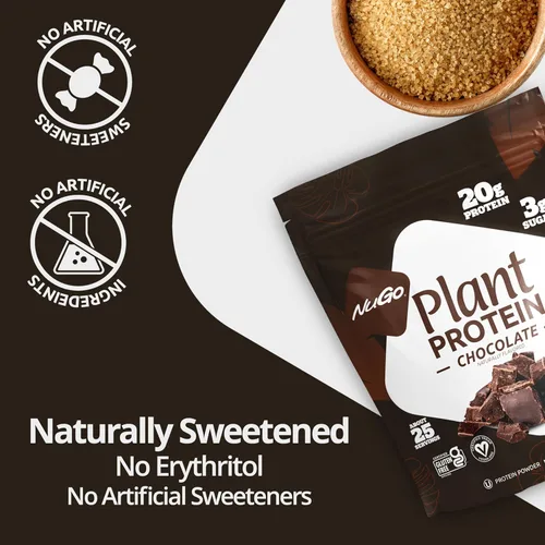 Miniatura 4 de NuGo Proteína vegetal en polvo, vainilla, 0.71 onzas de proteína vegana de guisante, baja en azúcar, sin gluten, ingredientes sin lácteos, sin soja