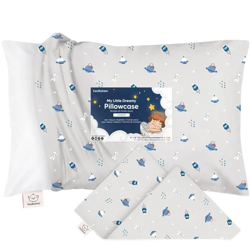 Miniatura 11 de KeaBabies Funda de almohada para niños pequeños de 13 x 18 pulgadas, funda de almohada de algodón orgánico para niños, niñas, funda de algodón suave
