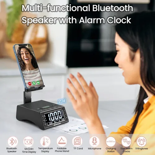 Miniatura 2 de JTEMAN Regalos para hombres y mujeres, soporte para teléfono celular con altavoz Bluetooth inalámbrico, accesorios de cocina ajustables Cool Tech