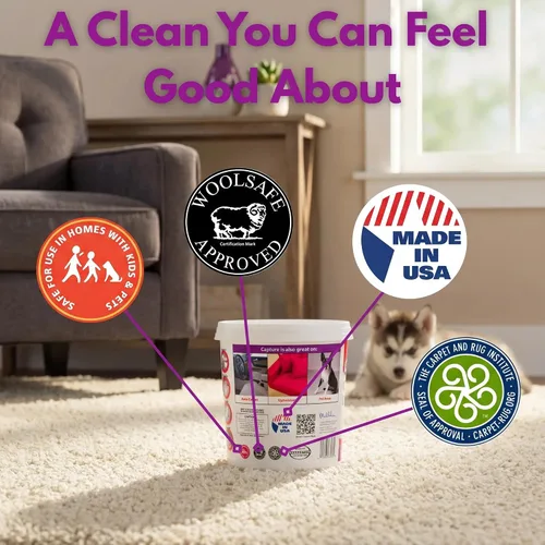 Miniatura 3 de Capture Carpet Total Care Kit 250 – Sofá y tapicería para el hogar, alfombra de coche, perros y gatos Solución limpiador de alfombras para mascotas