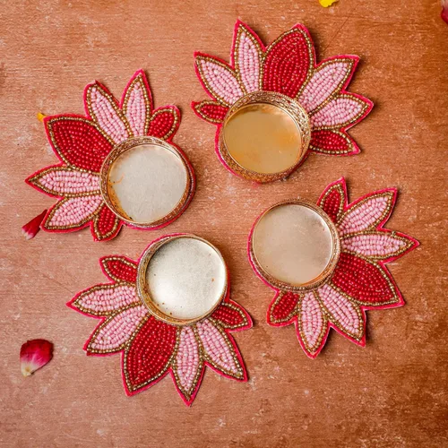 Miniatura 6 de Portavelas decorativo a granel para decoración Diya Diwali, Diosa Ganesh Chaturthi, portavelas decorativo para festivales de la India, Diwali, boda