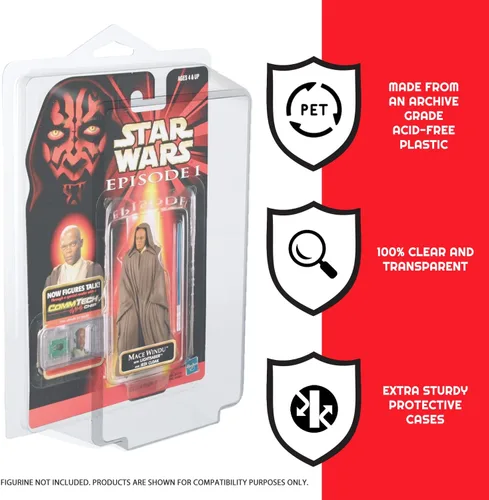 Miniatura 4 de EVORETRO Estuche de exhibición de figuras de acción para figuras de juguete en tarjeta de 3.75 pulgadas como Star Wars, Marvel Legends, Motu, GI
