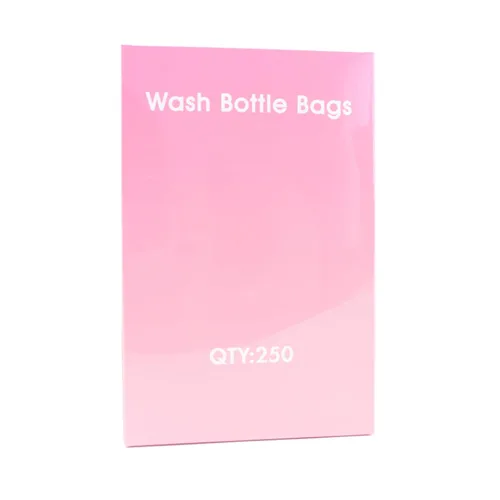 Miniatura 6 de Bolsas para botellas de tatuaje, color rosa, 250 unidades, cubierta de botella dental, bolsas para botellas de lavado de tatuajes, bolsas