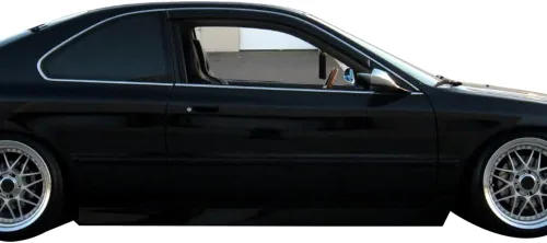 Miniatura 3 de IKON MOTORSPORTS Visera externa para ventana con cinta, compatible con Honda Accord 1994-1997 Coupe de 2 puertas, parasoles de protección contra