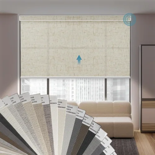 Miniatura 2 de Cortinas enrollables inteligentes de filtrado de luz motorizadas compatibles con HomeKit, persianas inteligentes para ventanas con 1% de apertura