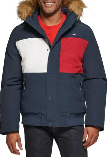 Miniatura 36 de Tommy Hilfiger Chaqueta Bomber de Esnórquel Acolchada de Tela Ártica para Hombre (Estándar y Tallas Grandes)