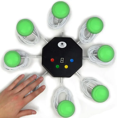 Trebisky - Zumbador para programa de juegos, Cuestionario educativo y en el aula, Noche de juegos familiares, Trivia deJeopardy, Juego de 8