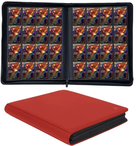 Miniatura 9 de Carpeta de más de 1000 bolsillos para tarjetas intercambiables, álbum de 16 bolsillos compatible con MTG, tarjetas deportivas y otras tarjetas Azul
