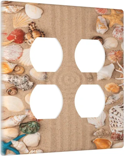 Miniatura 201 de Cubiertas Decorativas para Placas de Interruptor Abstracto Moderno de Mediados de Siglo Arco Boho Sol Dorado Hoja 1 Gang Placa de Pared Cubierta