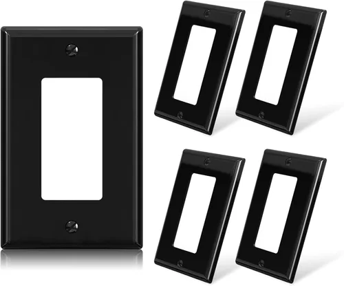 Miniatura 15 de ELEGRP Placas decorativas de pared de 3 posiciones, tamaño mediano 4.88" H x 6.75" L, cubierta frontal termoplástica irrompible para interruptor