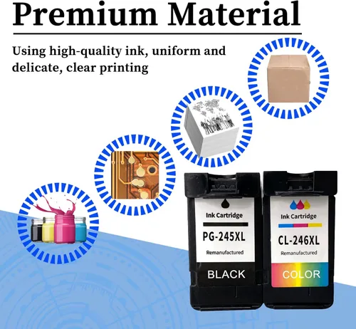 Miniatura 5 de PG-245 CL-246 Cartuchos de tinta compatibles con Canon PG-245 CL-246 Cartuchos de tinta de alto rendimiento para Canon IP2820 IP2850 MG2420 MG2450
